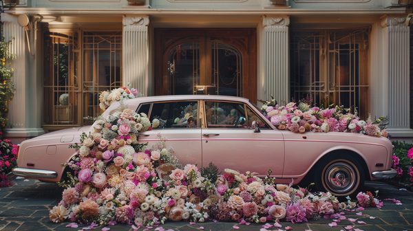 Choisir les plus belles fleurs pour décorer votre voiture de mariage
